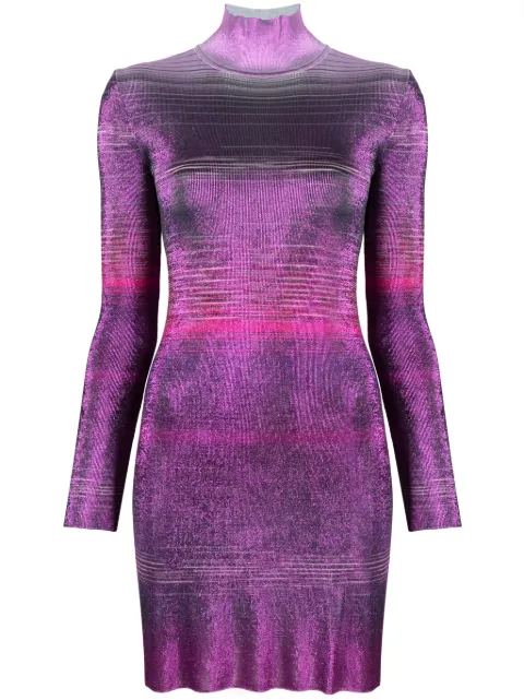 Missoni striped metallic minidress