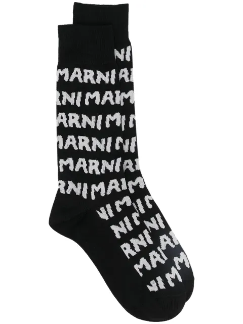 Marni calcetines tejido en intarsia Mega Marni