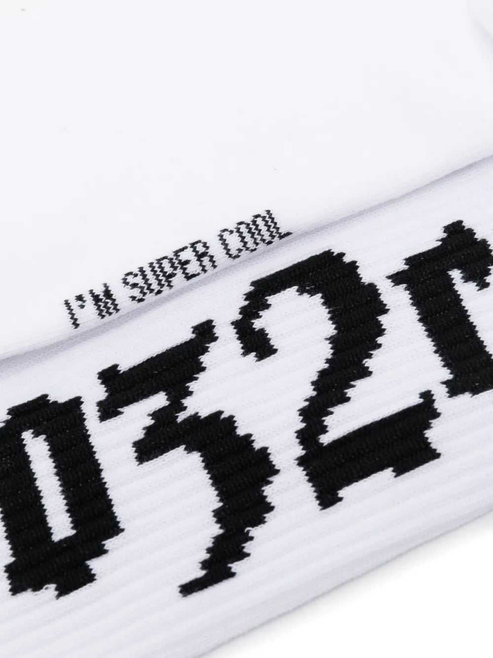 032c Sokken met geborduurd logo Wit