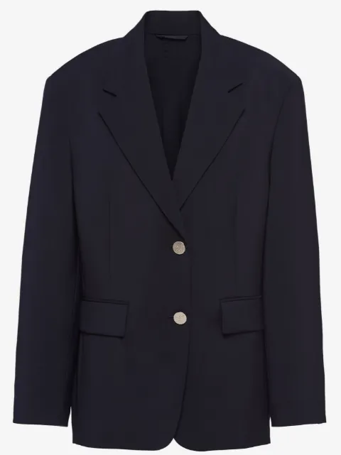 Prada blazer en laine à simple boutonnage
