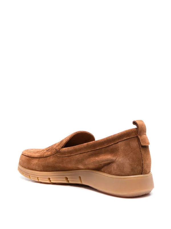 Men\'s Etro Suede Loafer Etro Pegaso Suede Loafers In Red - 40% Off | Editorialist main image 3