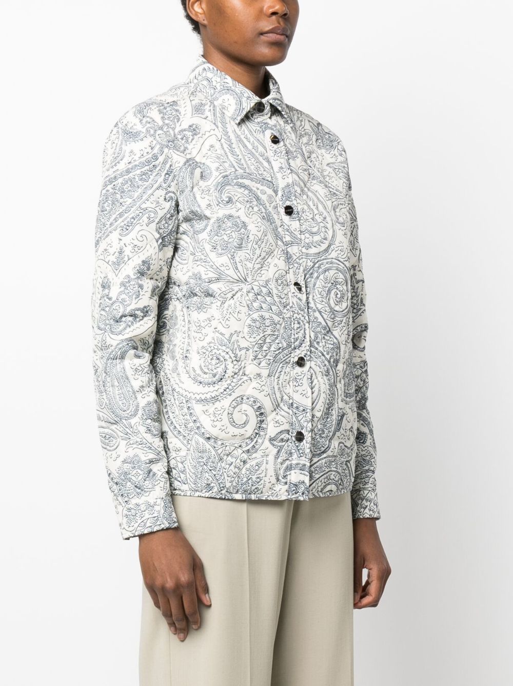 ETRO paisley-print quilted jacket Men