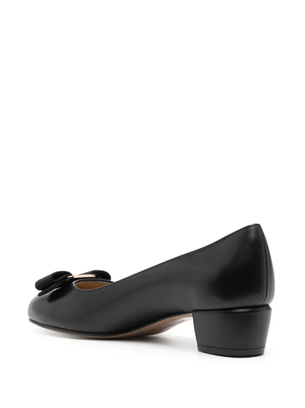 【希少デザイン・美品】フェラガモ パンプス フラット 黒 24cm Ferragamo フラットパンプス | ブラック | FARFETCH JP