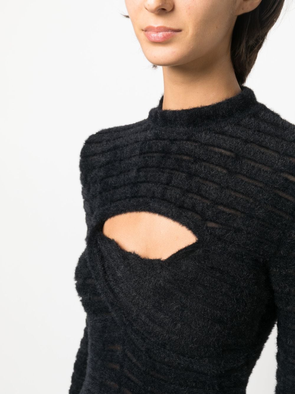 Genny Mini-jurk met print Zwart