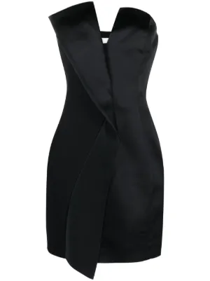 moschino leather mini dress New H&M X MOSCHINO Black Leather Buckle Dress US Sz 2 34 NWT Sold Out  Limited