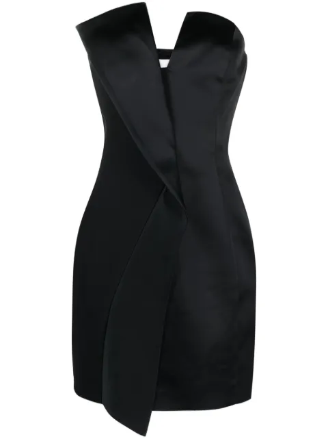 Genny strapless panelled minidress