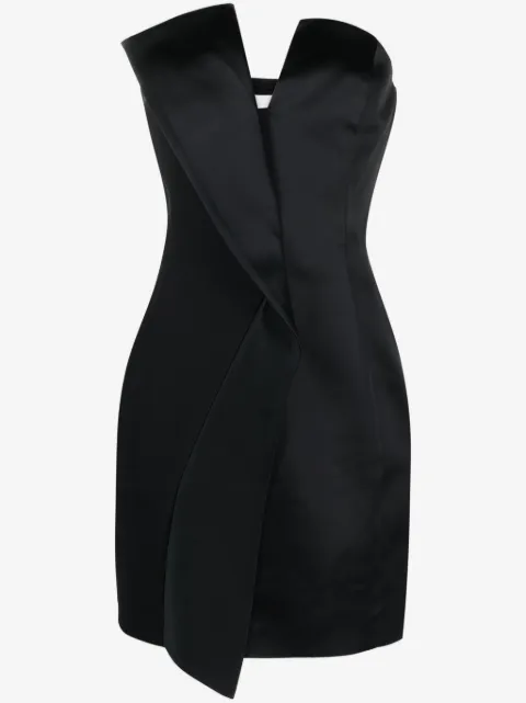Genny strapless panelled minidress