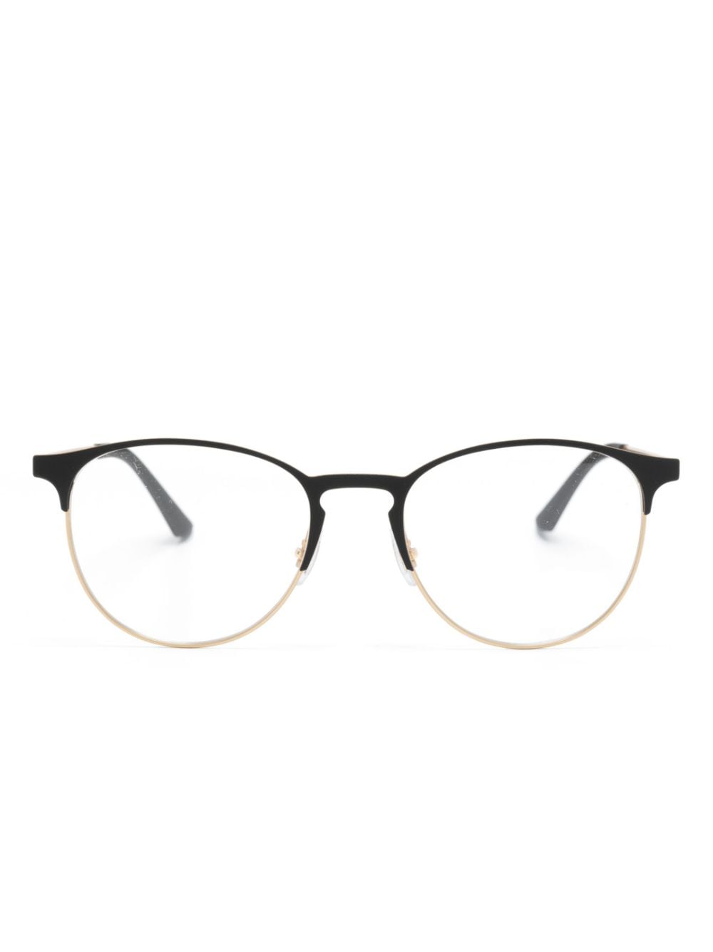 Ray Ban Clear-lens Wayfarer Glasses In Black