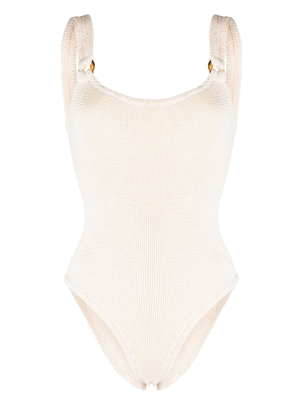 HUNZA G DOMINO RIBBED ONE-PIECE