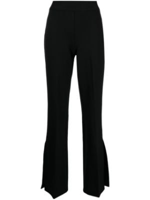 Spanx Trousers Leather-Like Flare Pants Luxe Black (99983)