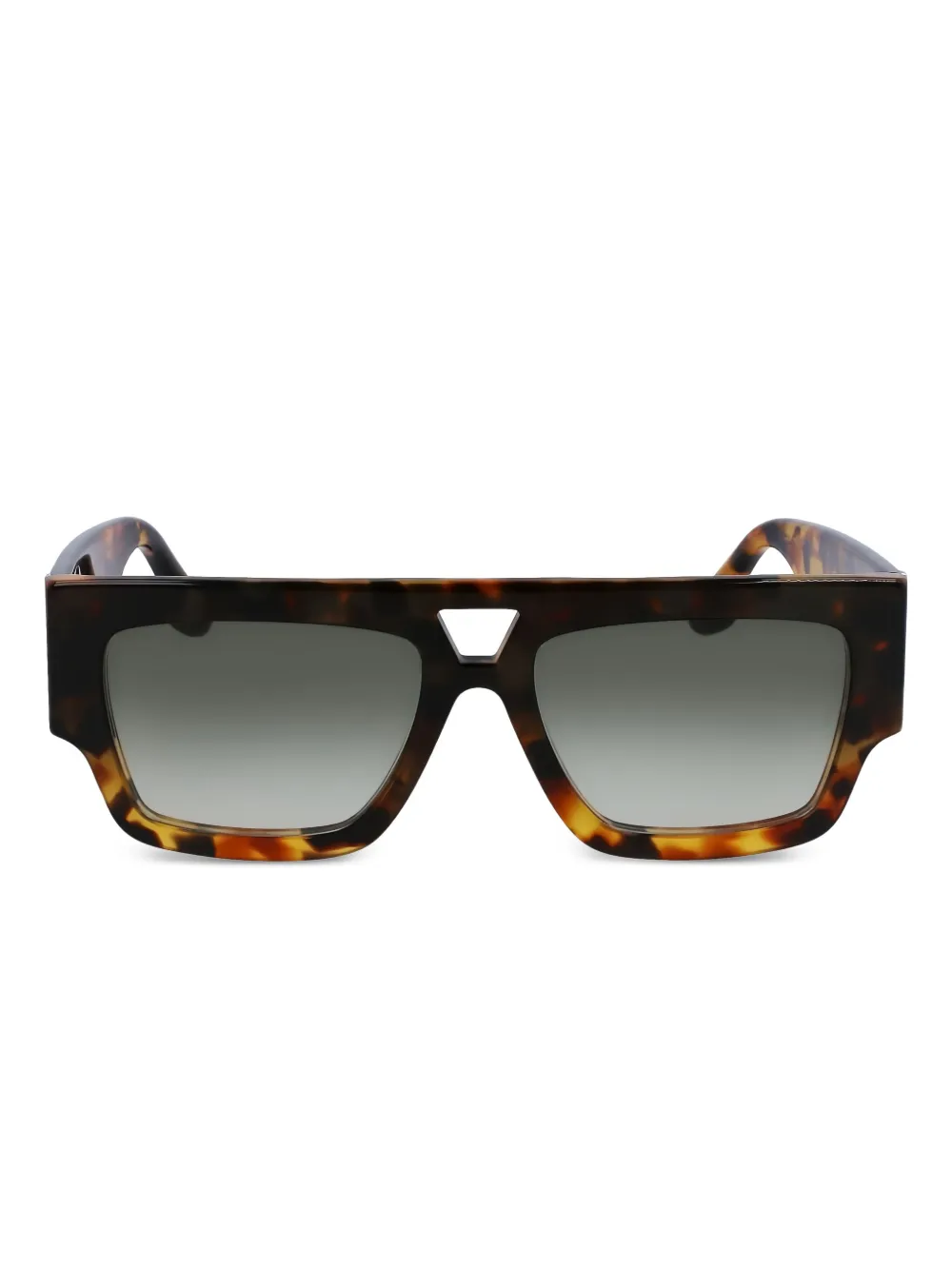 Victoria Beckham Eyewear スクエアフレーム サングラス - ブラウン Victoria Beckham Eyewear スクエアフレーム サングラス - ブラウン