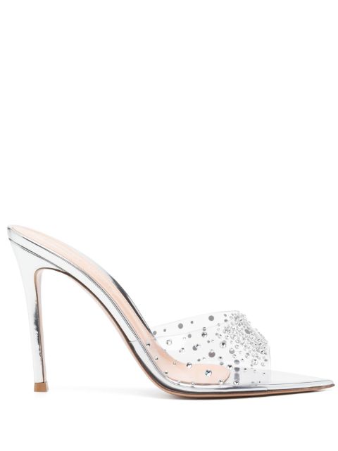 Gianvito Rossi Elle crystal-embellished 110mm mules Women