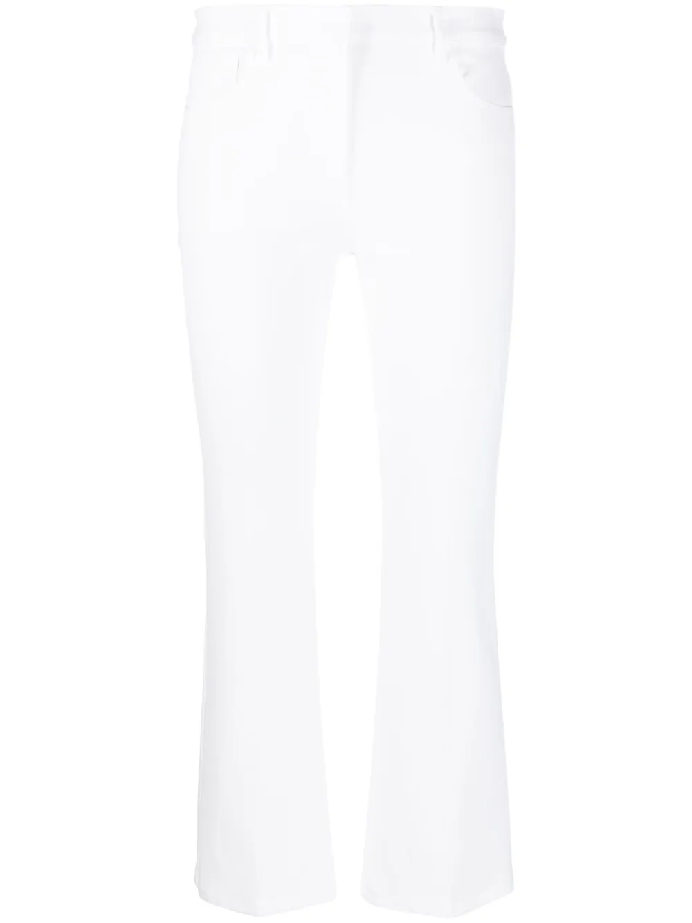 Theory cropped-leg cotton trousers
