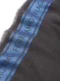 Ferragamo colour-block logo-print scarf - Grey