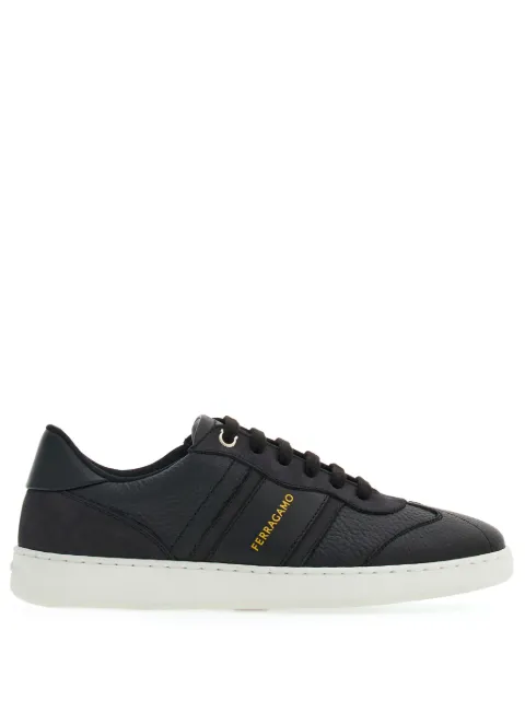 Ferragamo logo-print leather sneakers