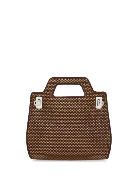 Ferragamo Wanda rhinestone mini bag 