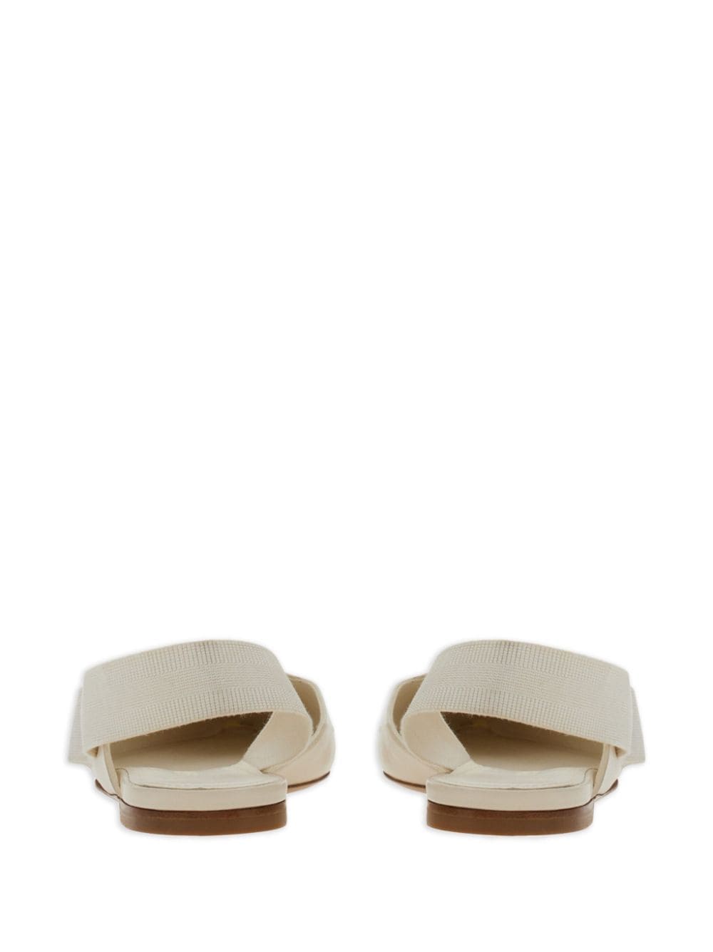 Shop Ferragamo Vara Bow-detailing Leather Ballerinas In White