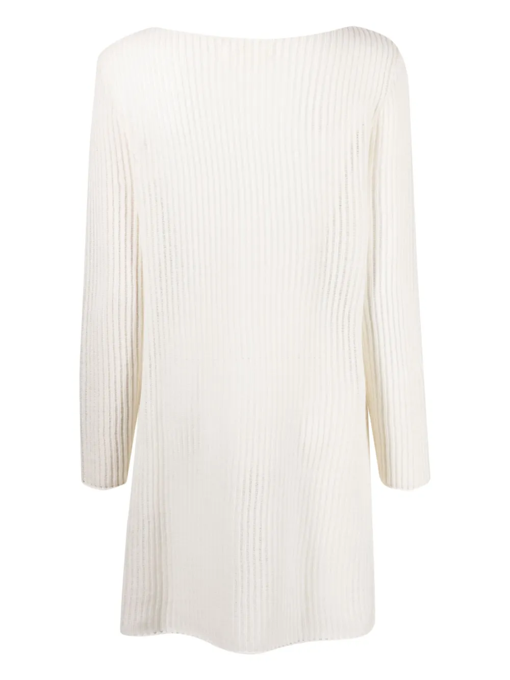 Lisa Yang ribbed cashmere mini dress - Wit