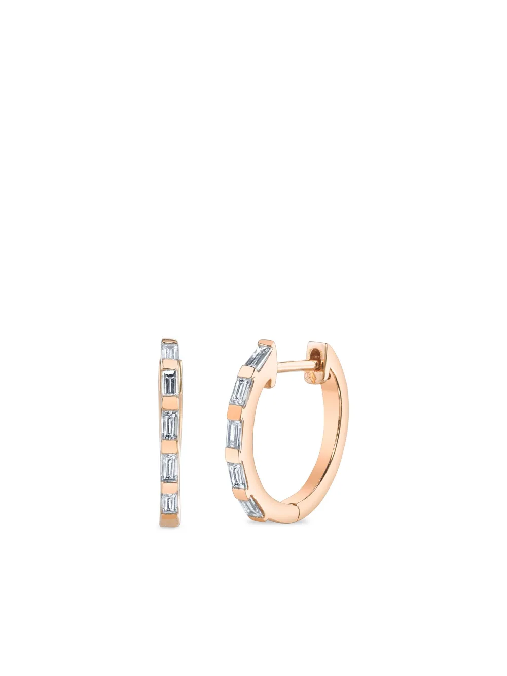 SHAY 18K rose gold diamond earrings - Roze