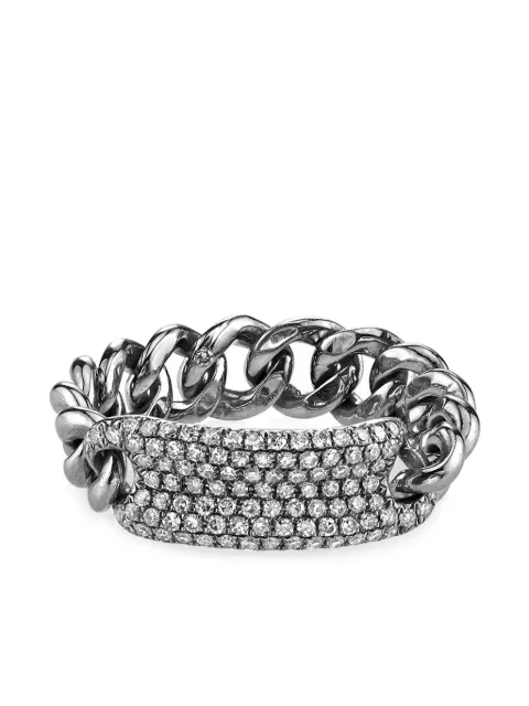 SHAY 18K white gold Mini Link diamond ring
