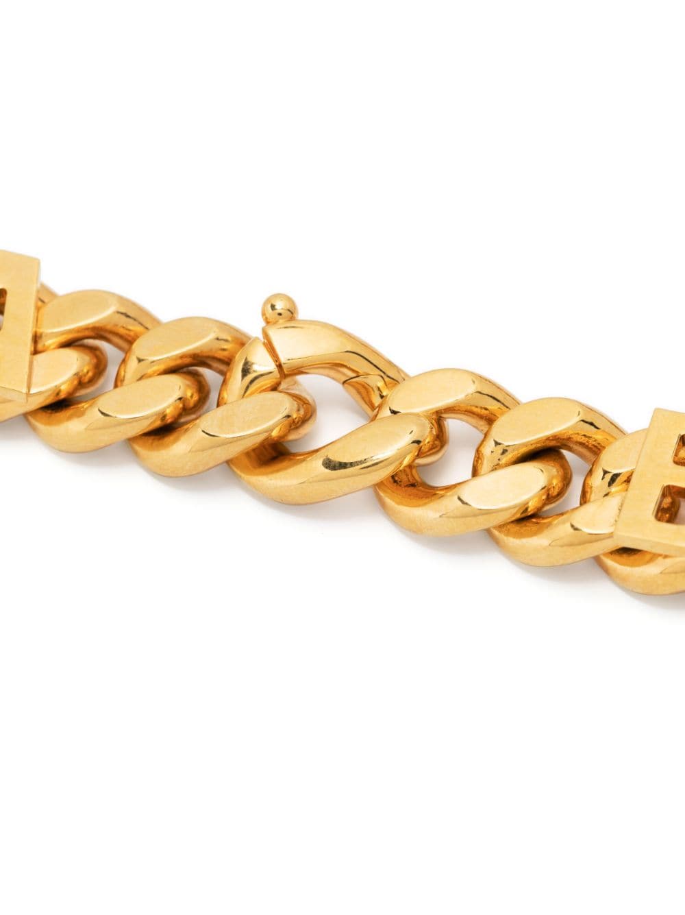Shop Balenciaga Logo-lettering Choker Necklace In Gold