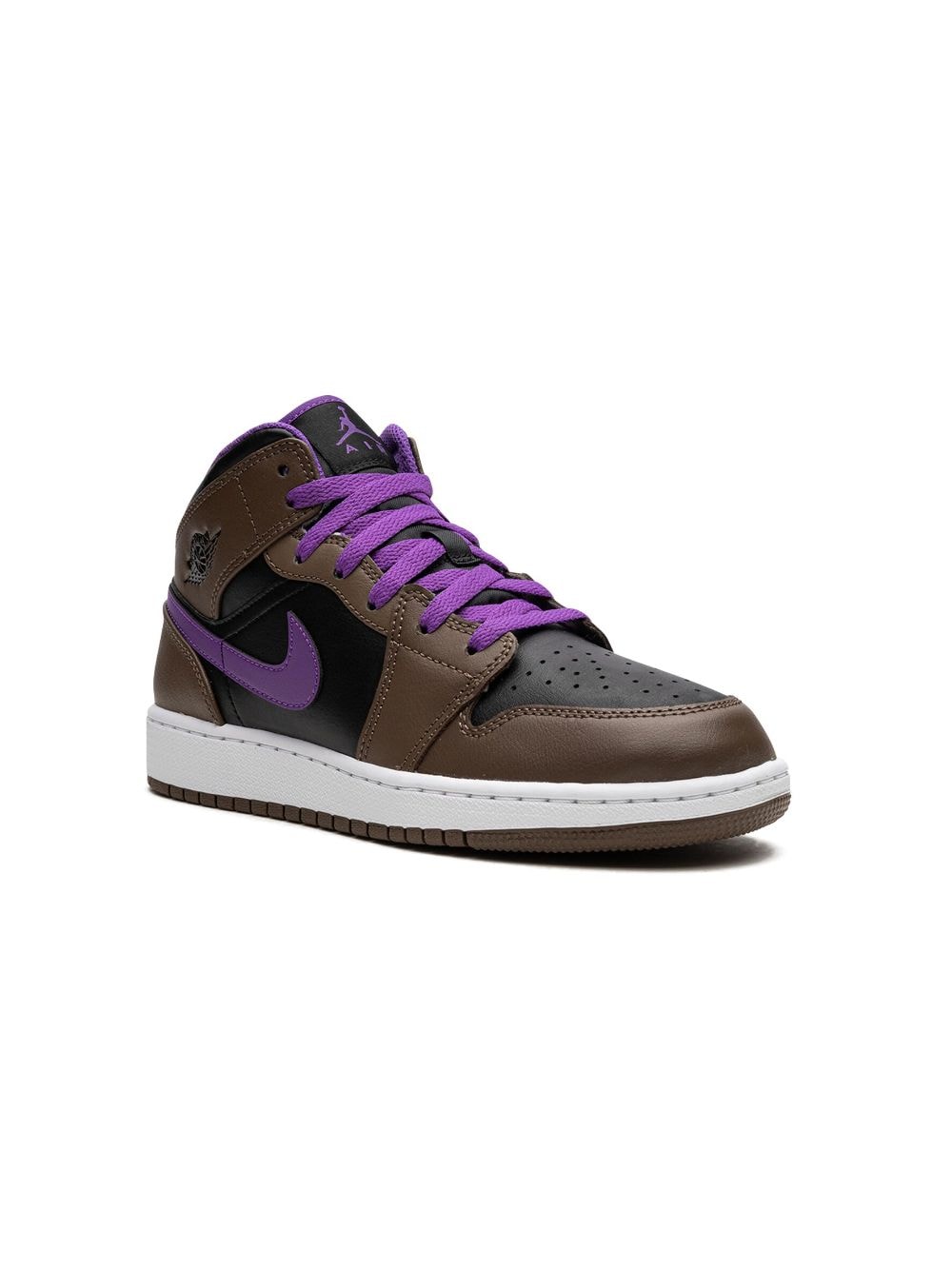 Shop Jordan 1 Mid "palomino" Sneakers In Brown