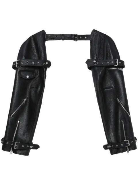 We11done mangas con correas y hebillas