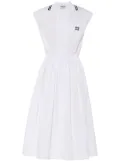 Miu Miu poplin midi dress - White