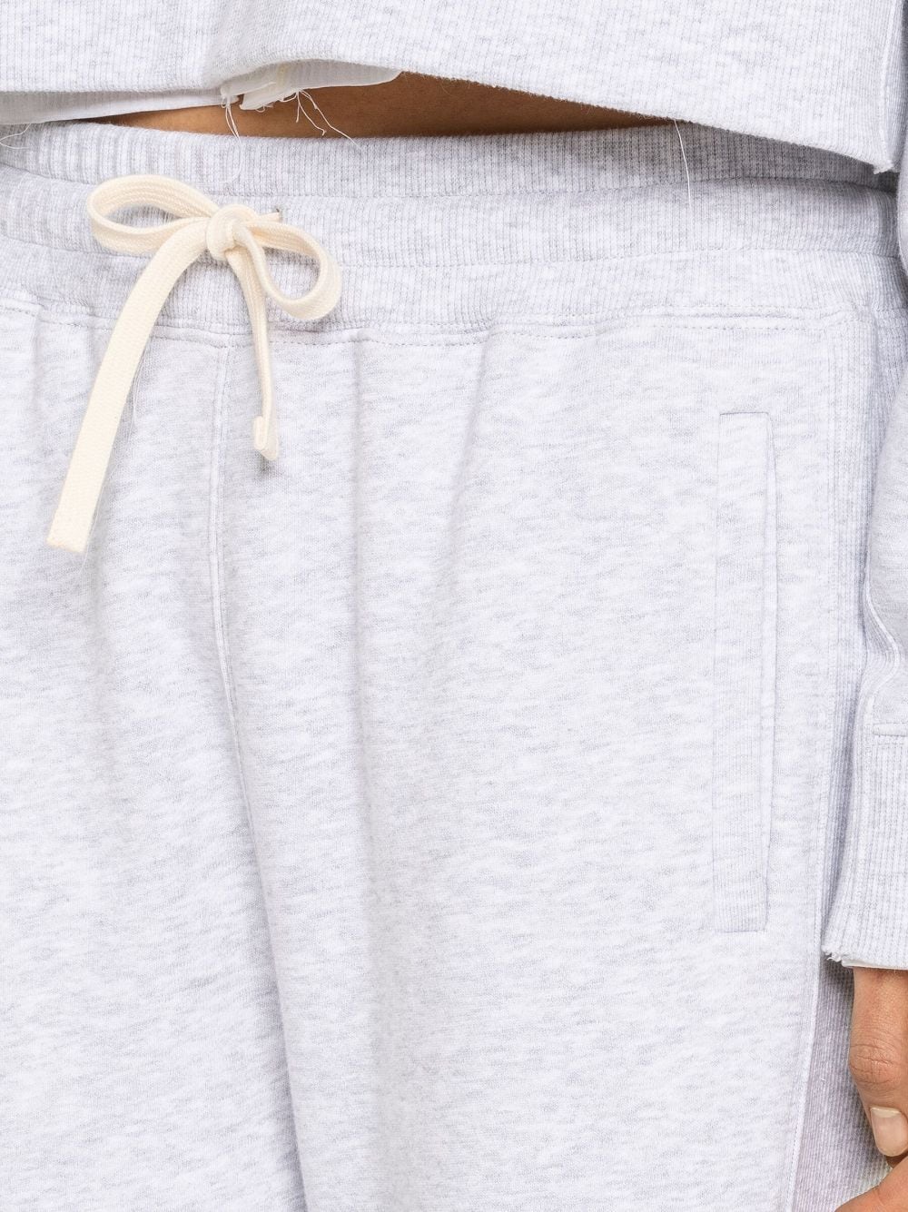 Shop Miu Miu Logo-embroidered Track Pants In Grey