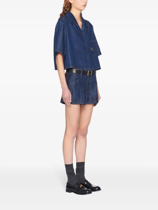 Miu Miu Denim Shirt | Blue | FARFETCH