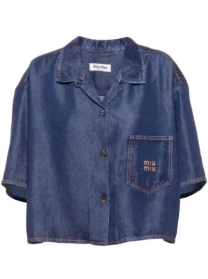 miumiu archive デニムシャツワンピース　00s サイドジップ ミュウミュウから新たなアップサイクルデニムコレクションが登場