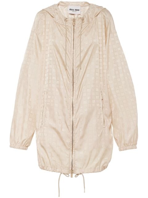 Miu Miu logo-print blouson jacket