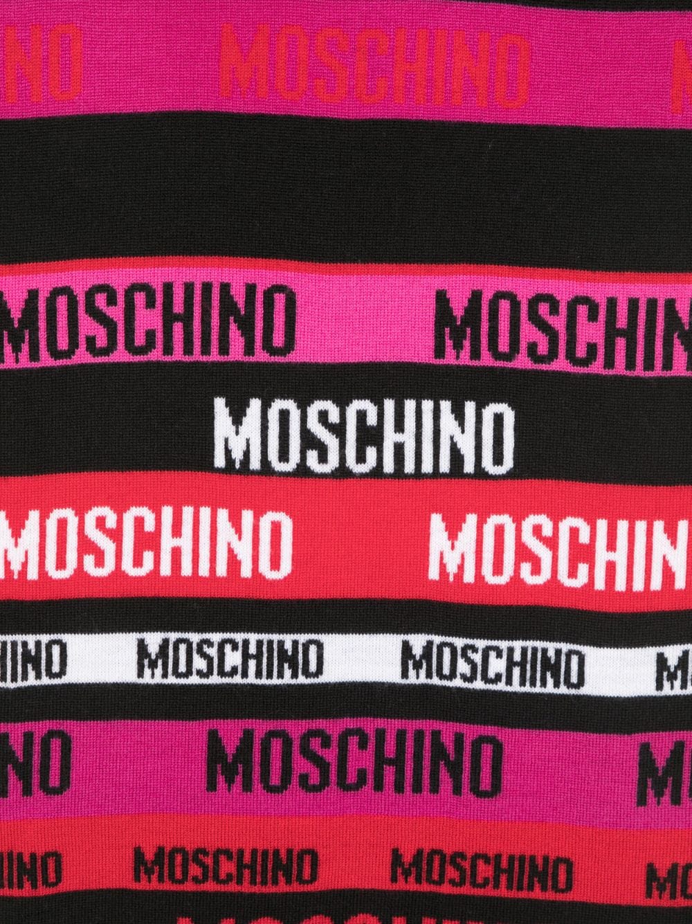 Moschino Intarsia sjaal - Roze