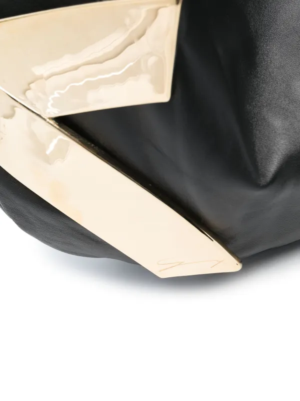 Genny X-shaped Hardware Shoulder Bag | Black | FARFETCH