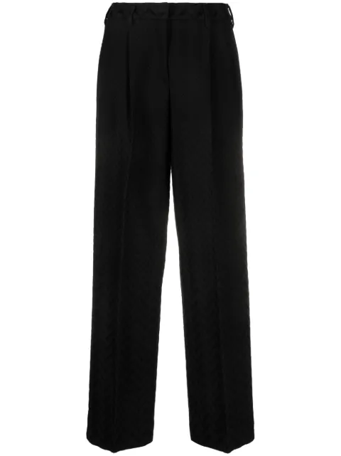 Missoni pantalones rectos tejido chevron