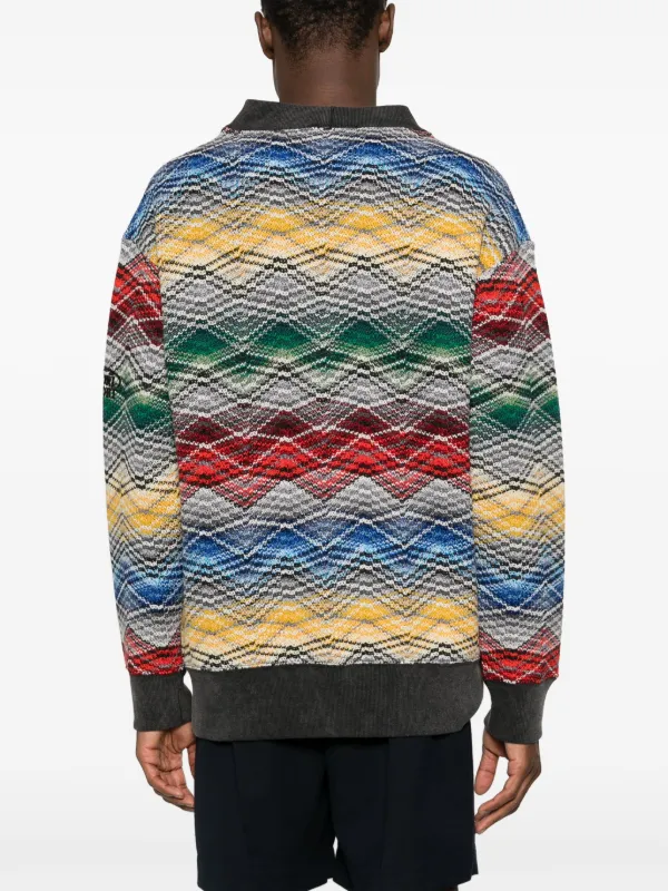 Missoni Zigzag V-neck Cardigan | Grey | FARFETCH
