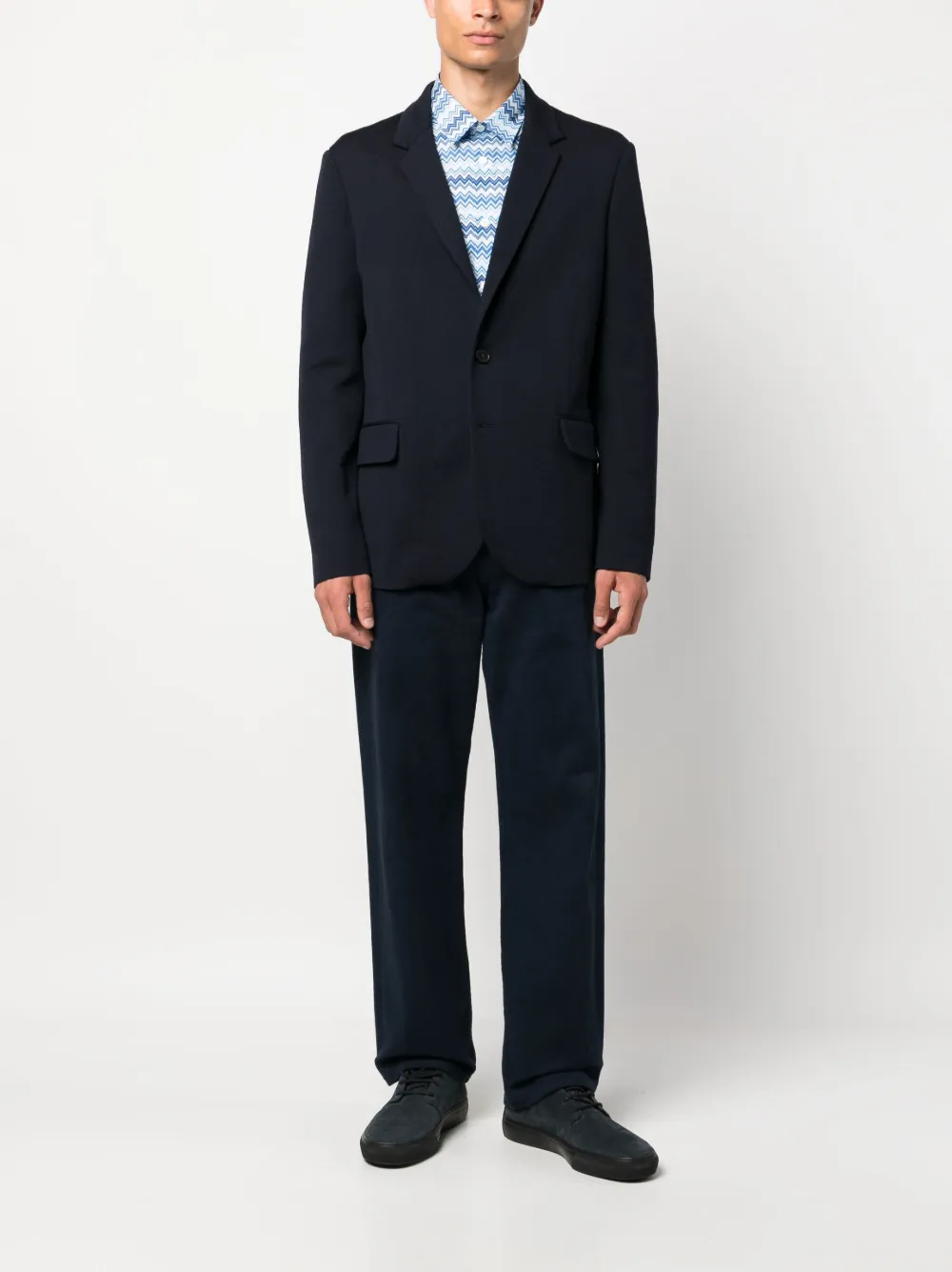 Missoni Blazer met enkele rij knopen - Blauw