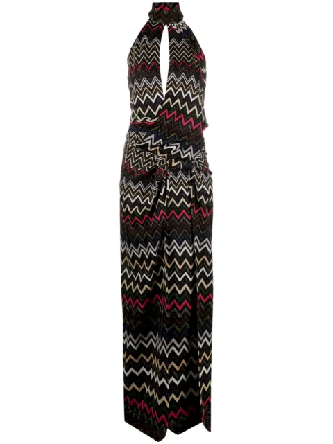 Missoni zigzag halterneck maxi dress DS23WG34BR00OY - 0