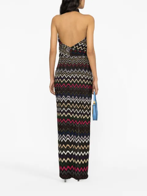 Missoni zigzag halterneck maxi dress DS23WG34BR00OY - 2