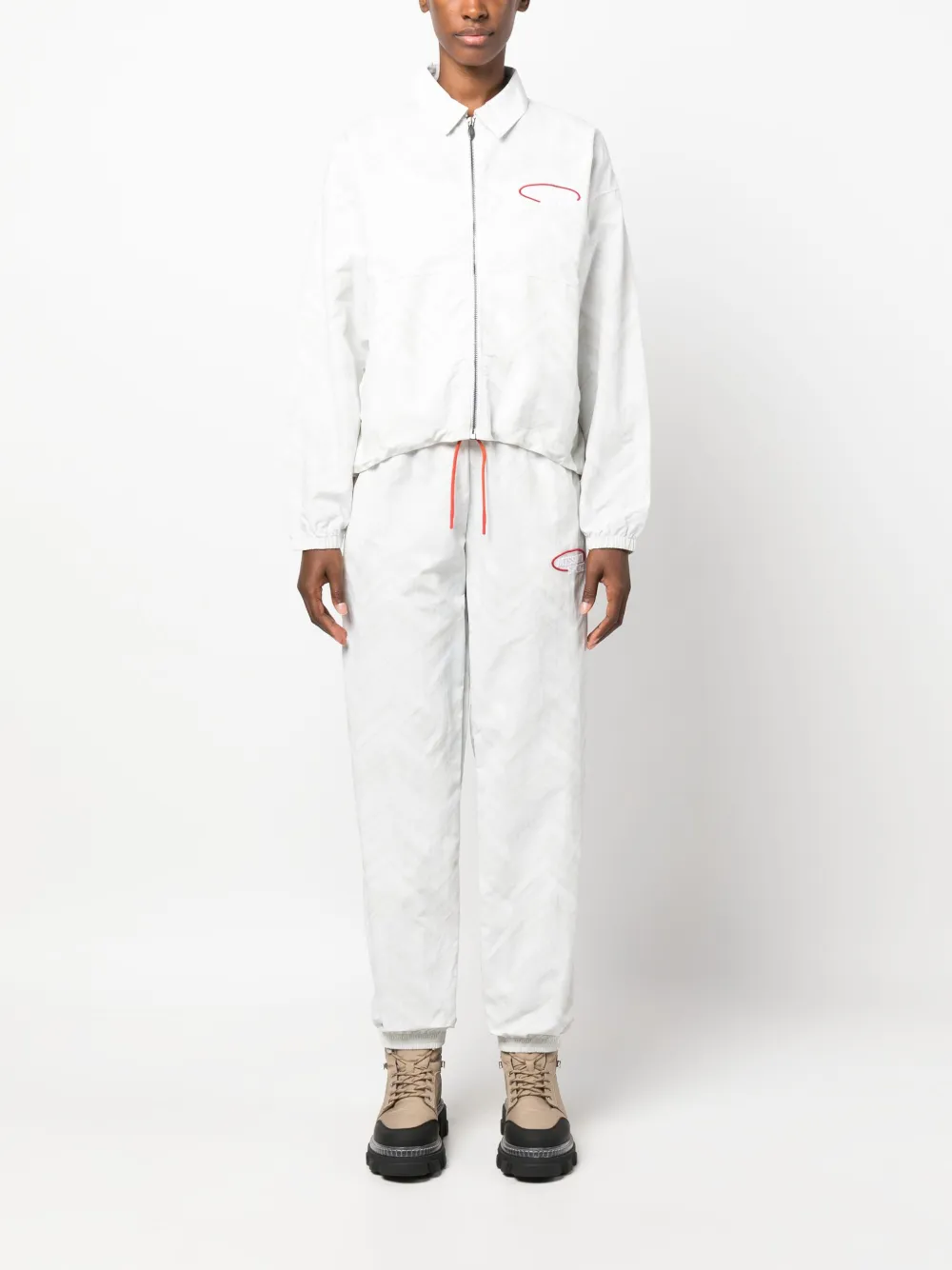 Missoni logo-embroidered track pants - Wit