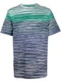Missoni gradient-effect striped cotton T-shirt - Blue