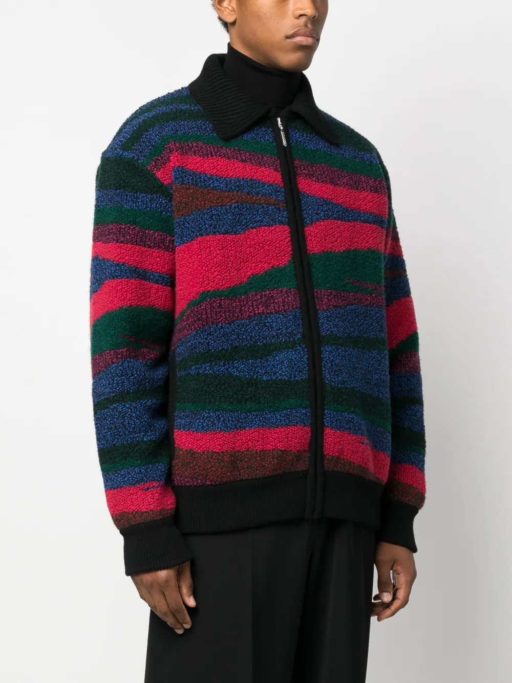 Missoni fleece-texture zip-fastening Jacket | Black | FARFETCH