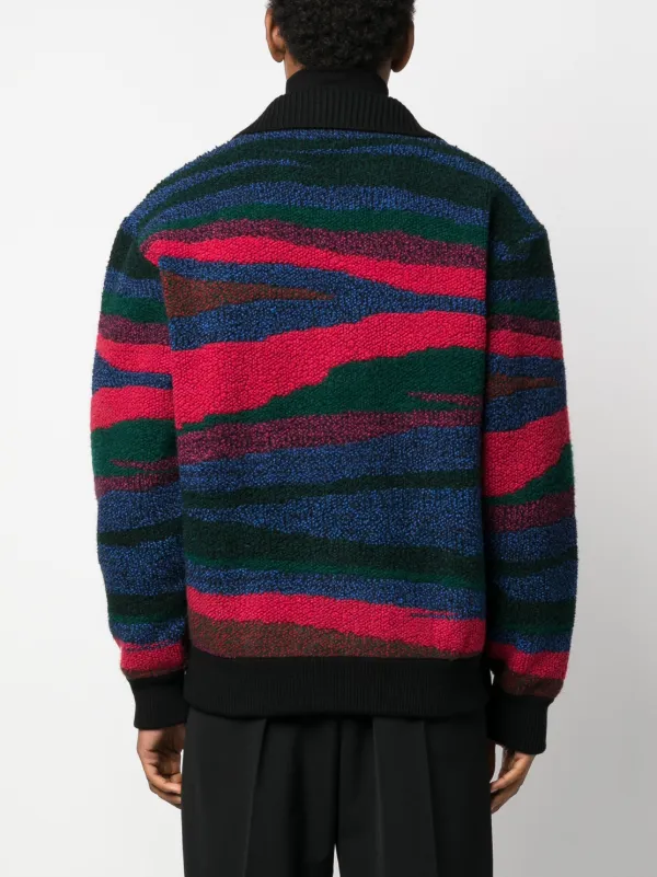 MISSONI ニットジャケット 多色 美品 MISSONI ニットジャケット+ひざ丈スカート セットアップ 48