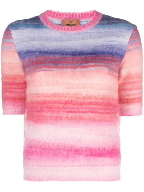Missoni brushed-effect wool-blend top