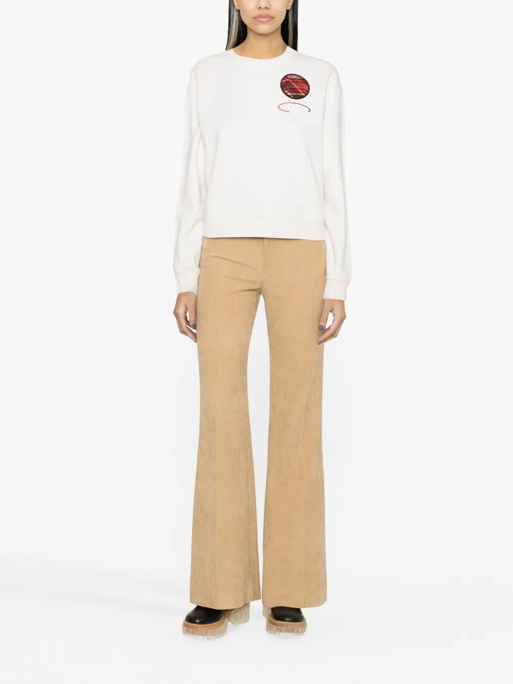 Missoni Sweater met geborduurd logo - Wit
