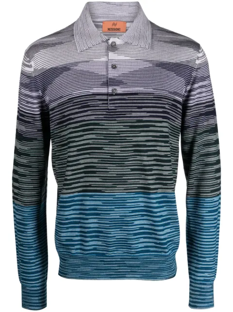 Missoni striped wool polo shirt