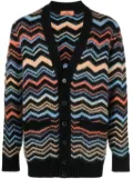 Missoni zigzag-woven ribbed cardigan - Black