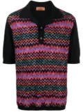 Missoni zigzag-pattern polo shirt - Black