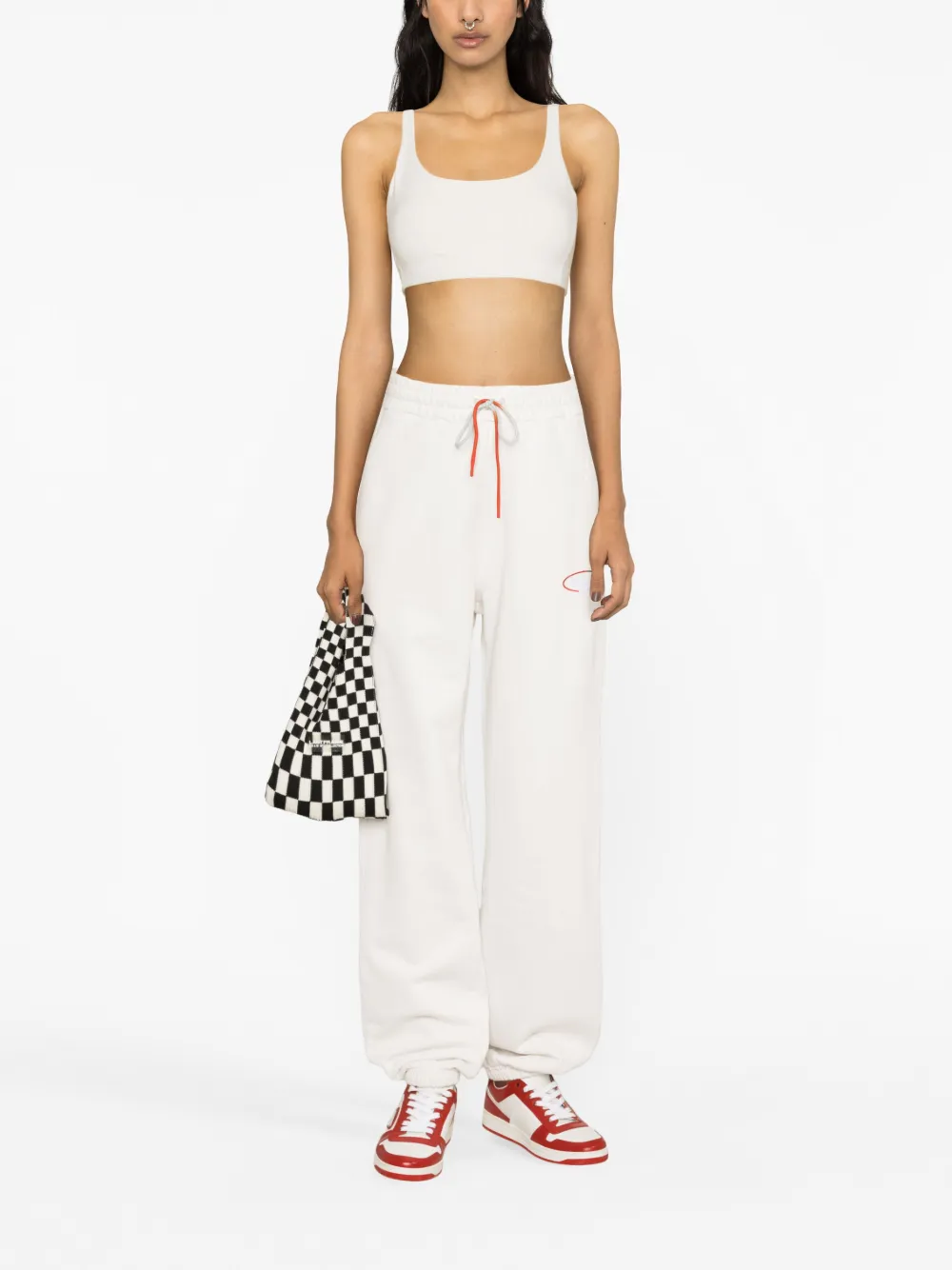 Missoni Trainingsbroek met geborduurd logo - Wit
