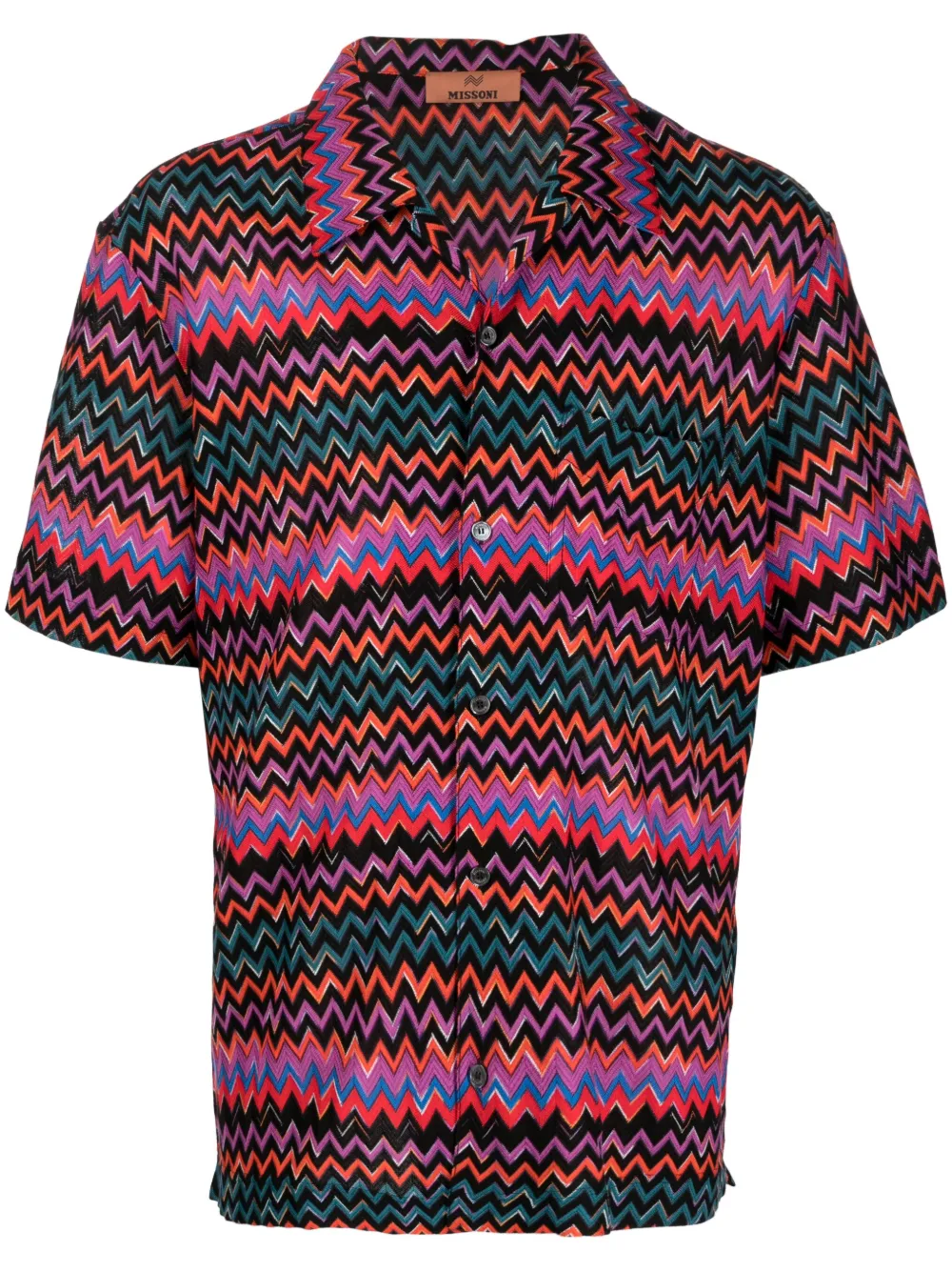 Missoni camisa con motivo en zigzag | morado | Image 1